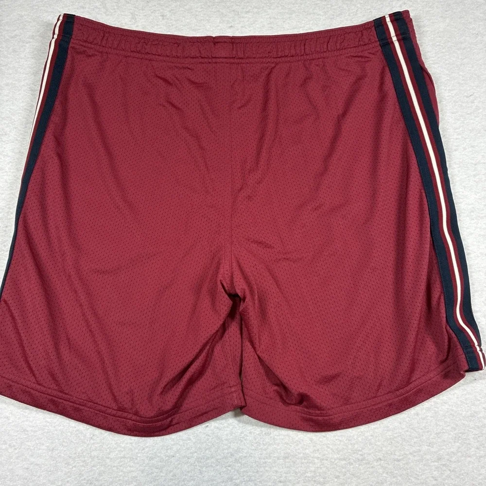 Vintage American Eagle Mens Basketball Shorts Y2K Large Red A24 Mesh Preppy